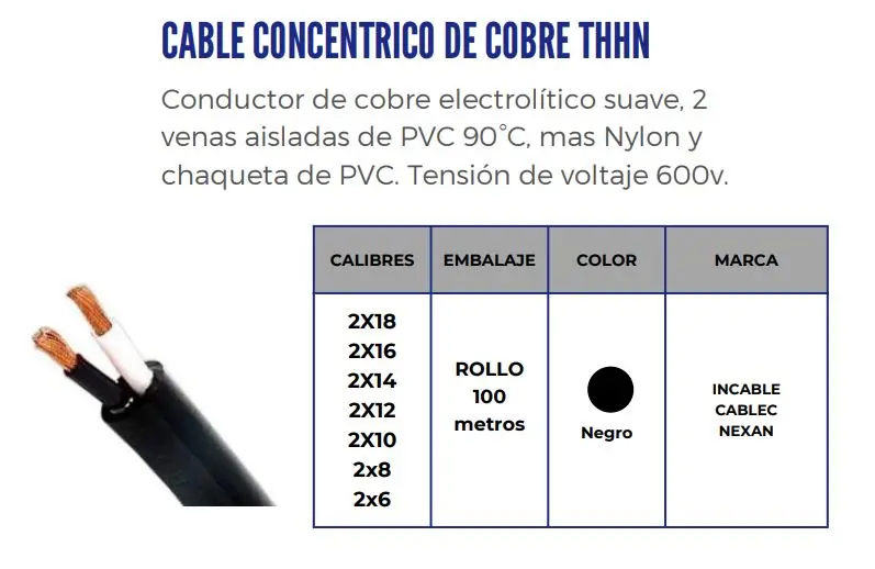 cable concentrico 7